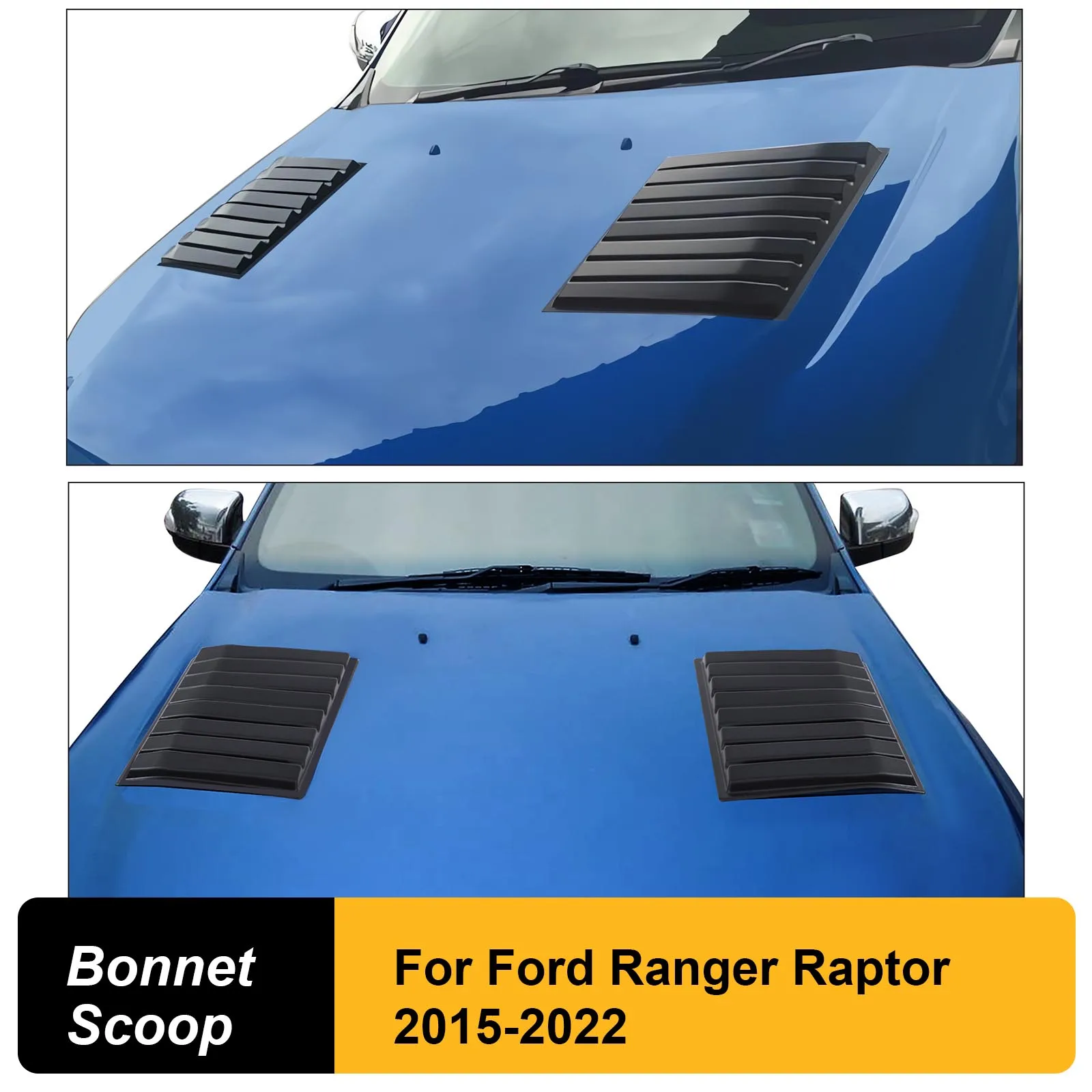 

Car Hood Vent Bonnet Scoop cover For Ford Ranger Raptor 2015 2016 2017 2018 2019 2020 2021 2022 Pickup Car Accessories