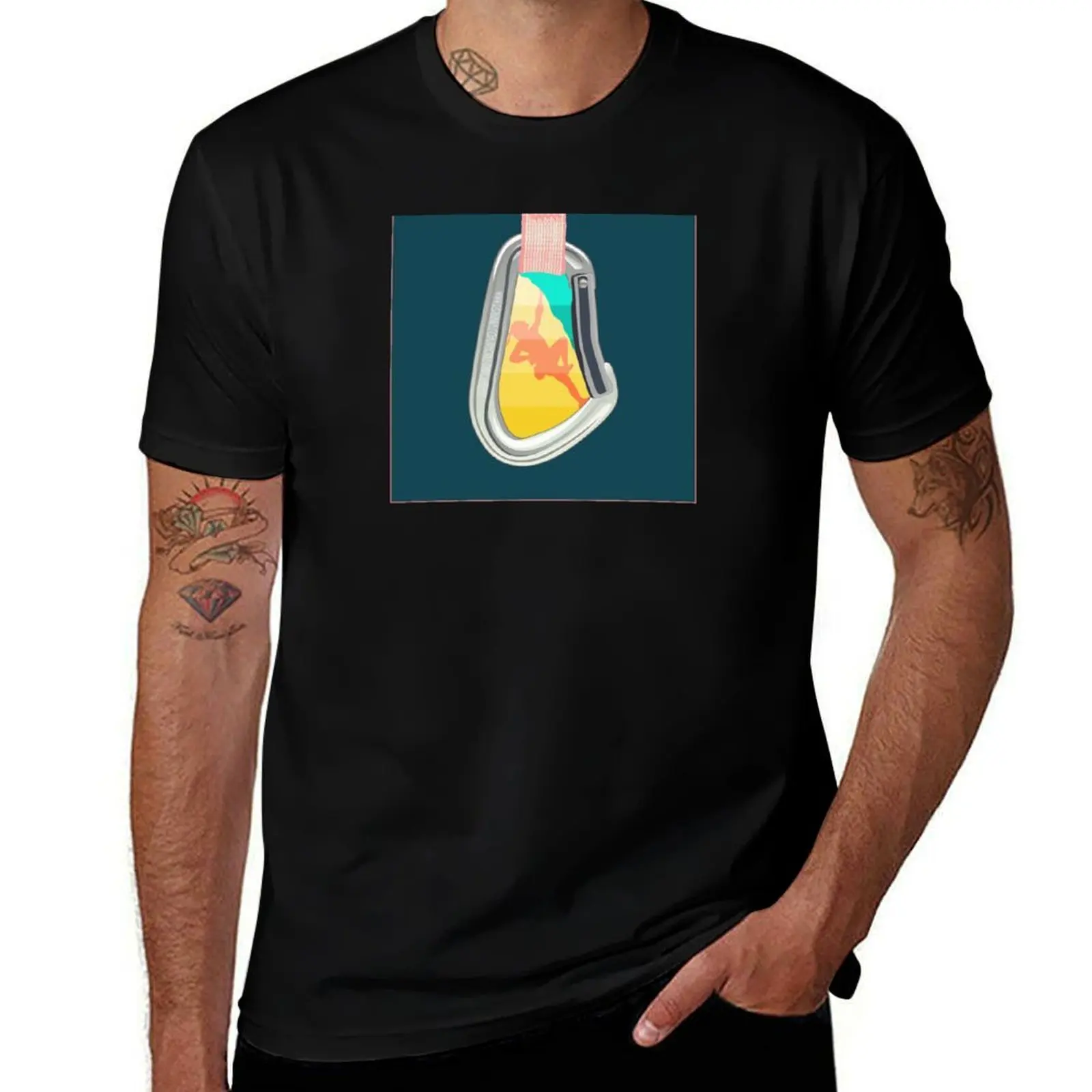 Magic carabiner T-Shirt Casual Minimalist Short Sleeve Top T-Shirt