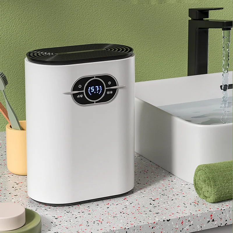 

Electric Dehumidifier Remote Control Smart Air Dryer Automatic Mute Moisture Absorber Minus-Ion Anion Air Purifier for Home 1.2L