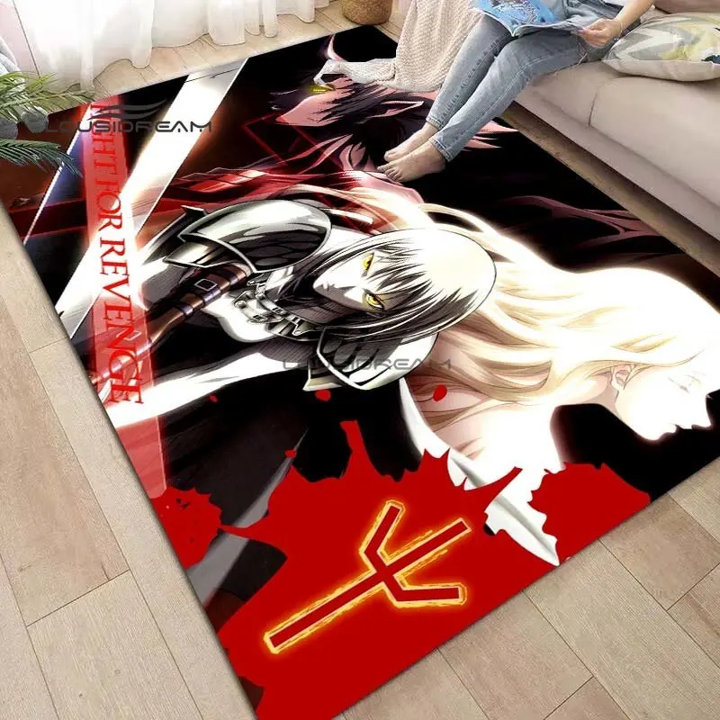 Anime Claymore Carpet and Rug Classic Cartoon Carpet Floor Mat Living Room Bedroom Decorate Large Area Soft Carpet Kids Room Rug