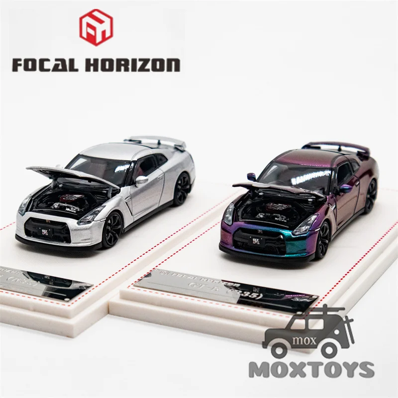 Focal Horizon FH 1:64 Skyline GT-R R35 Magic Purple/Silver Diecast Model Car