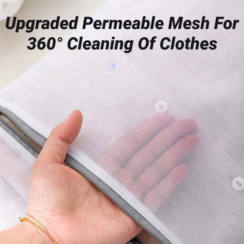 Mesh Laundry Bags Set Fine Delicate Lingerie Shirt Storage Machine Wash Anti Deformation Winding Clothes Protect College Dorm Di