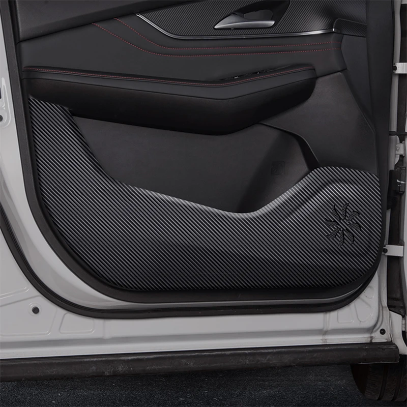 

Для Forthing T5 EVO 2022-2024 2025, противоударная накладка на дверь автомобиля, текстура кожи из углеродного волокна, защитная наклейка от грязи, аксессуар