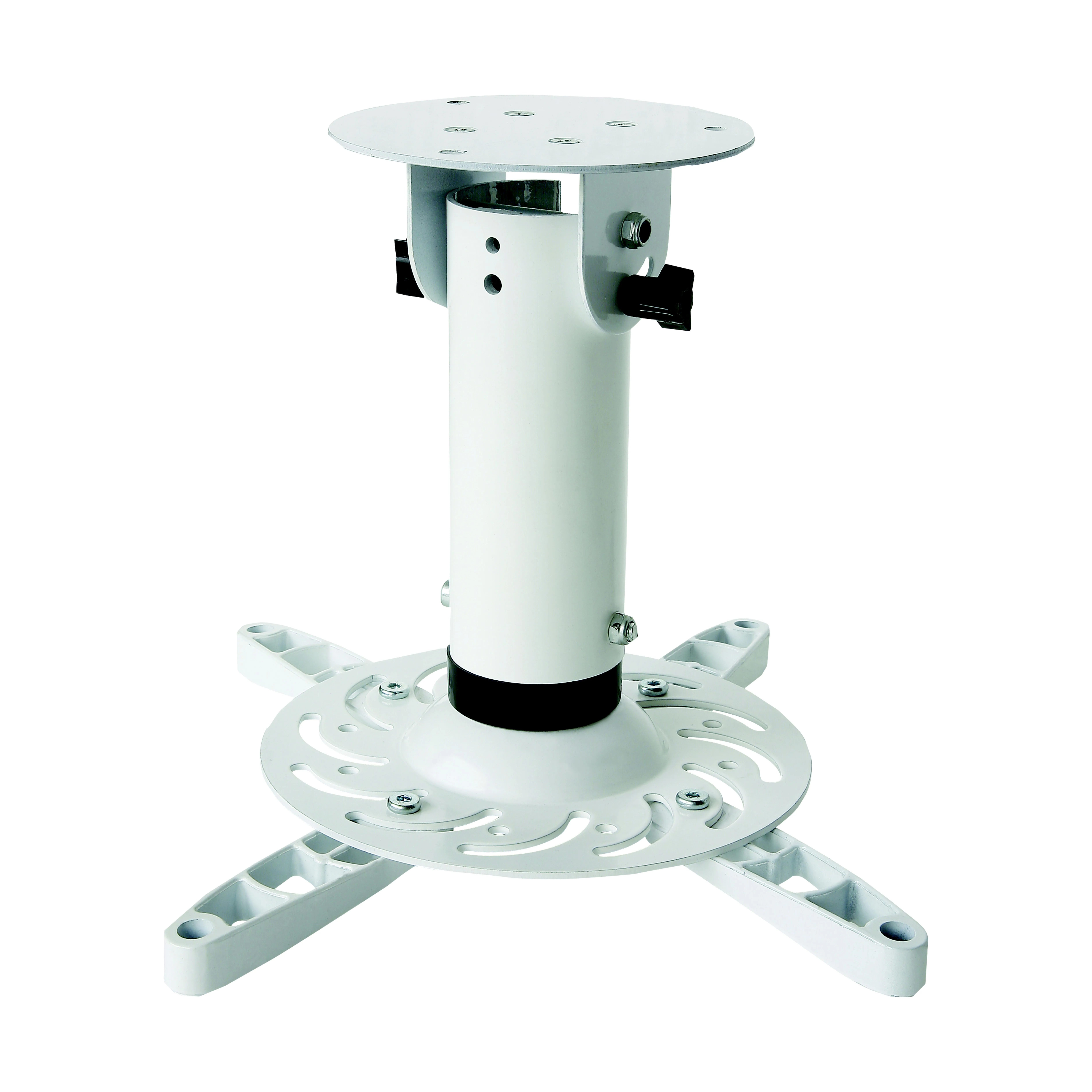 Universal Tilting Projector Ceiling Mount 20cm Height 30° Tilt 360° Rotate No Extension Bracket