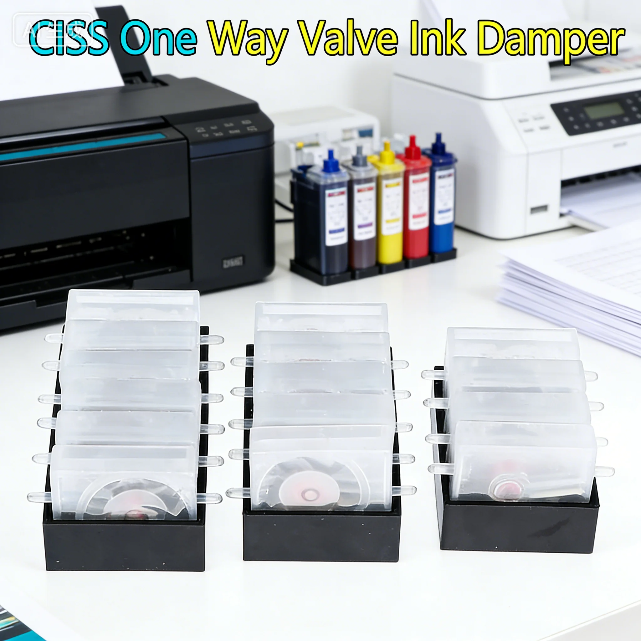 CISS DIY Damper Single Pass One Way Valve Ink Damper Ink Control Valves For Epson For Brother For Canon For HP Control Valve