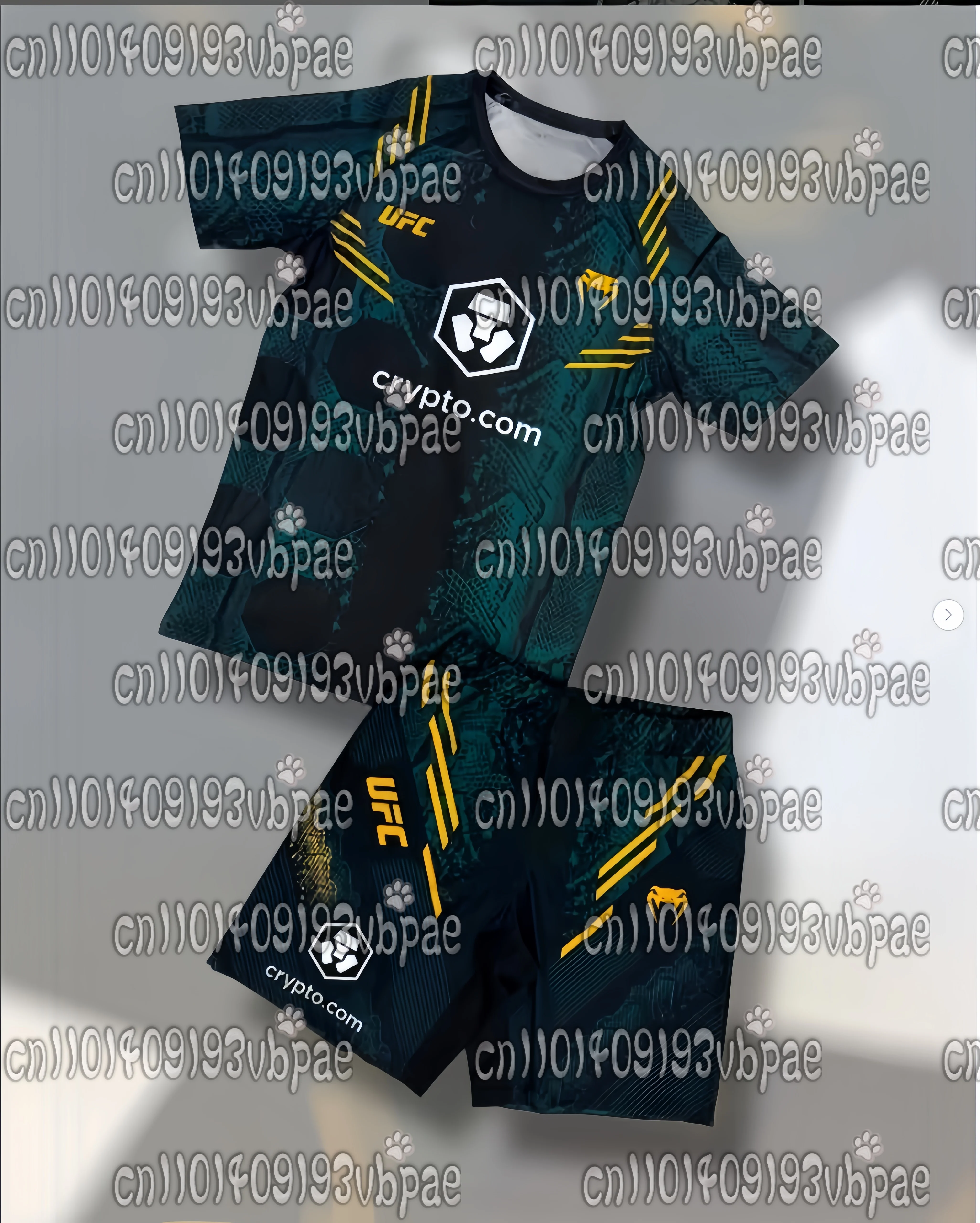 

Летний спортивный боевой комплект UFC Fan 2026, новая футболка и шорты для спорта и отдыха для взрослых и детей, комплект из двух предметов