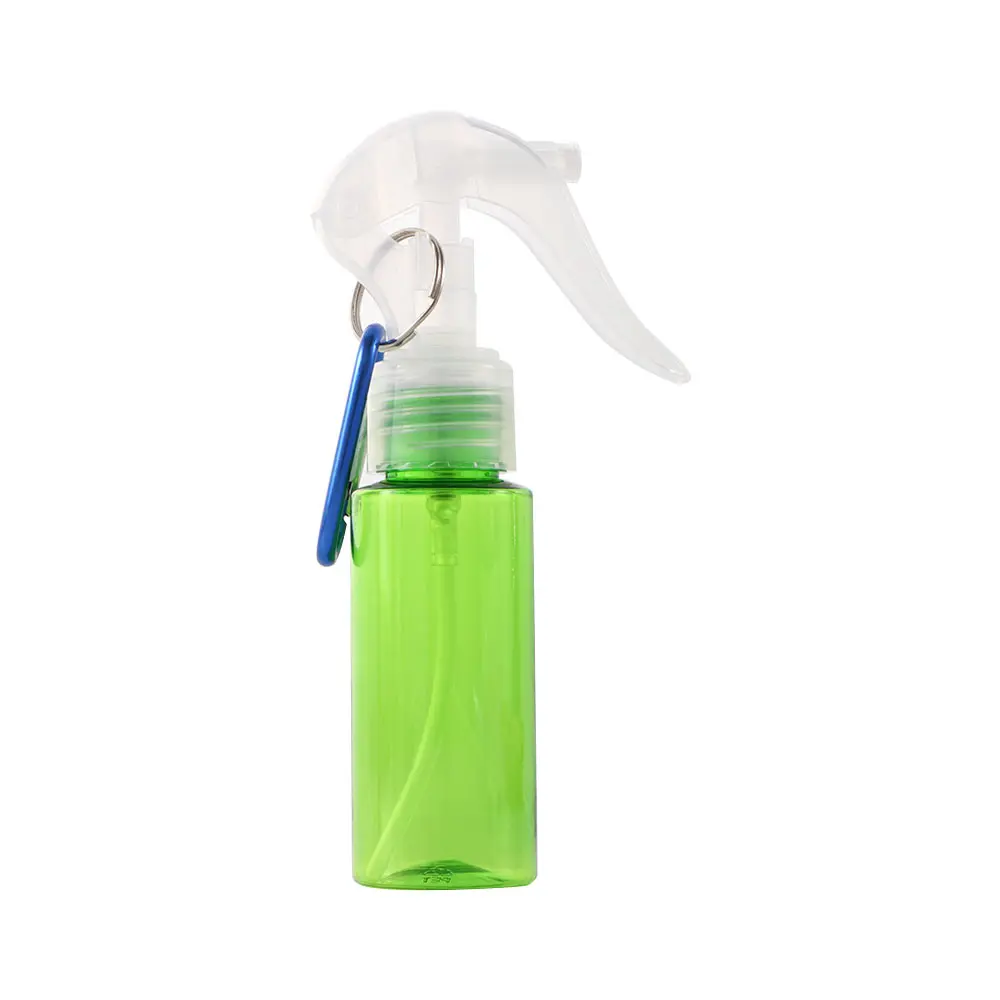 Atomizzatore Disinfettante per le mani Sapone per le mani da viaggio Bottiglie spray con grilletto Bottiglie riutilizzabili Flacone spray con moschettone portachiavi