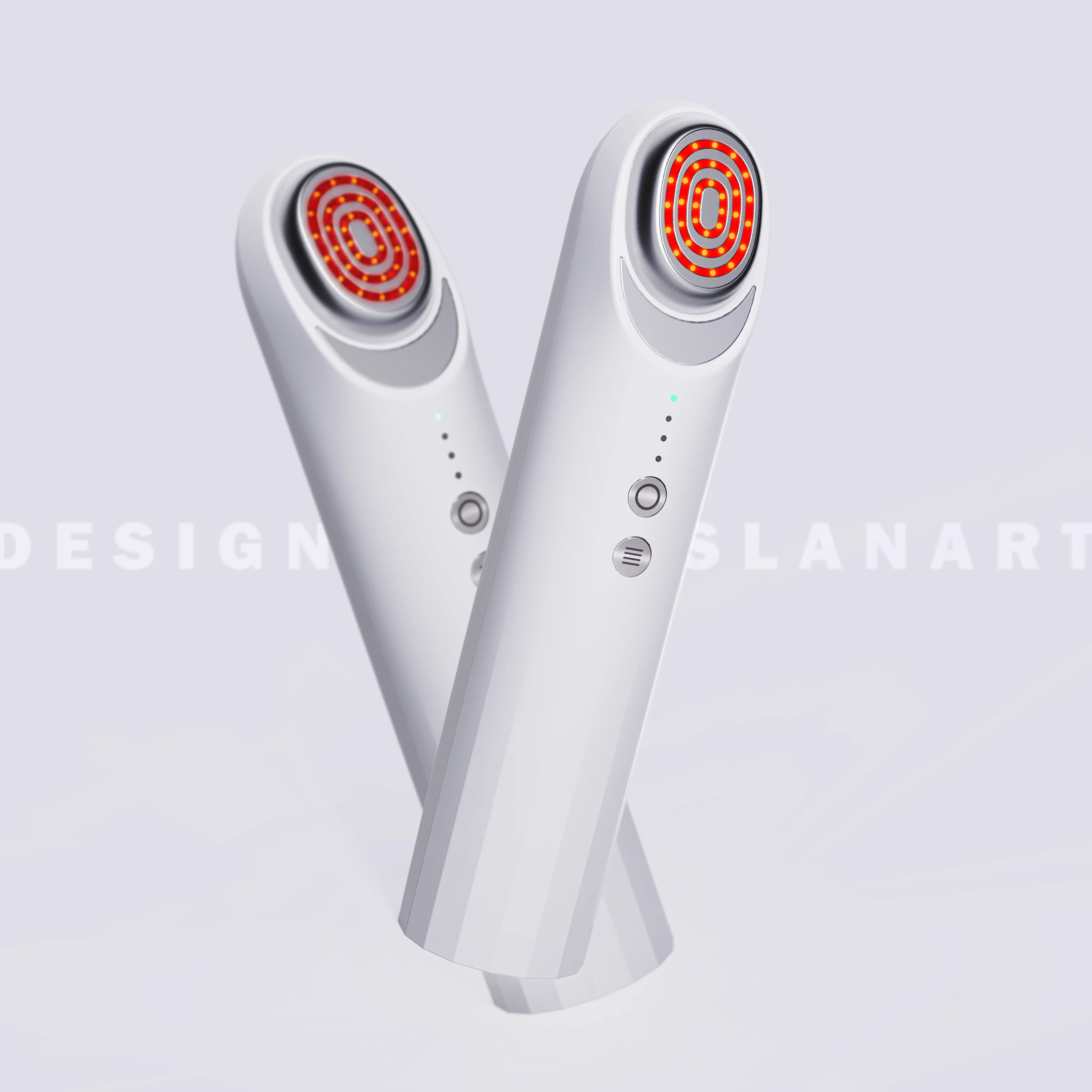 Nuovo massaggiatore facciale portatile di tendenza OEM ODM Dispositivo di bellezza personalizzabile EMS ION Terapia LED ad ultrasuoni Lifting del viso