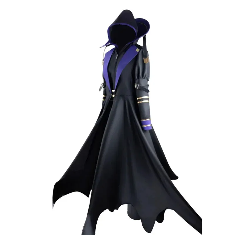 Anime The Eminence in Shadow Cid Kagenou Cosplay Costume Black Windbreaker Uniform Cloak Halloween Makeup Ball Costume