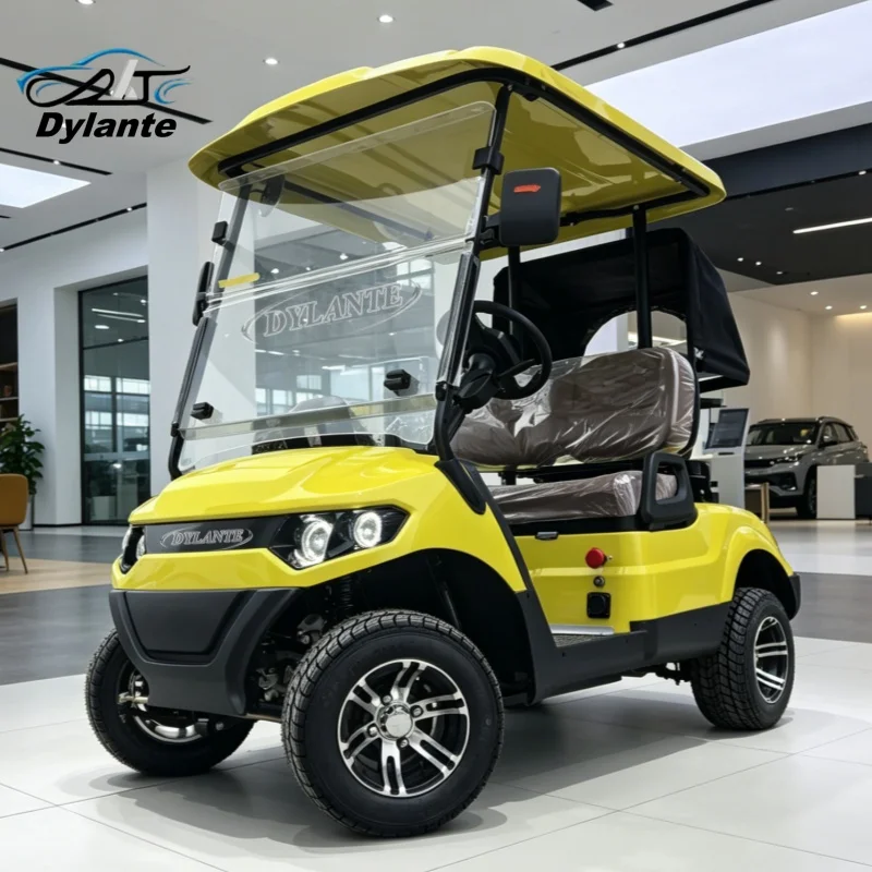 2 Seater Folding 72V Lithium Battery Electric Golf Cart Rough Terrain 2+2 Seats Off Road Golf Cart