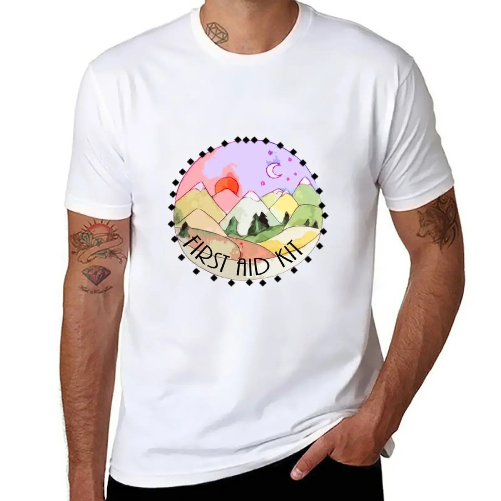 First Aid Kit T-Shirt quick drying cute tops Short sleeve tee sweat fruit of the loom mens t shirts