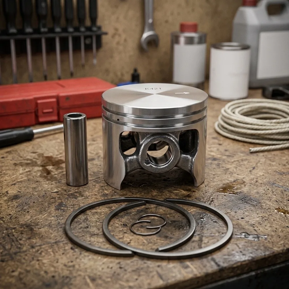 Trusted Aftermarket for piston Kit for 044 MS440 50mm Bore with Ring Set and 12mm Wrist Pin Fits 1128 030 2015