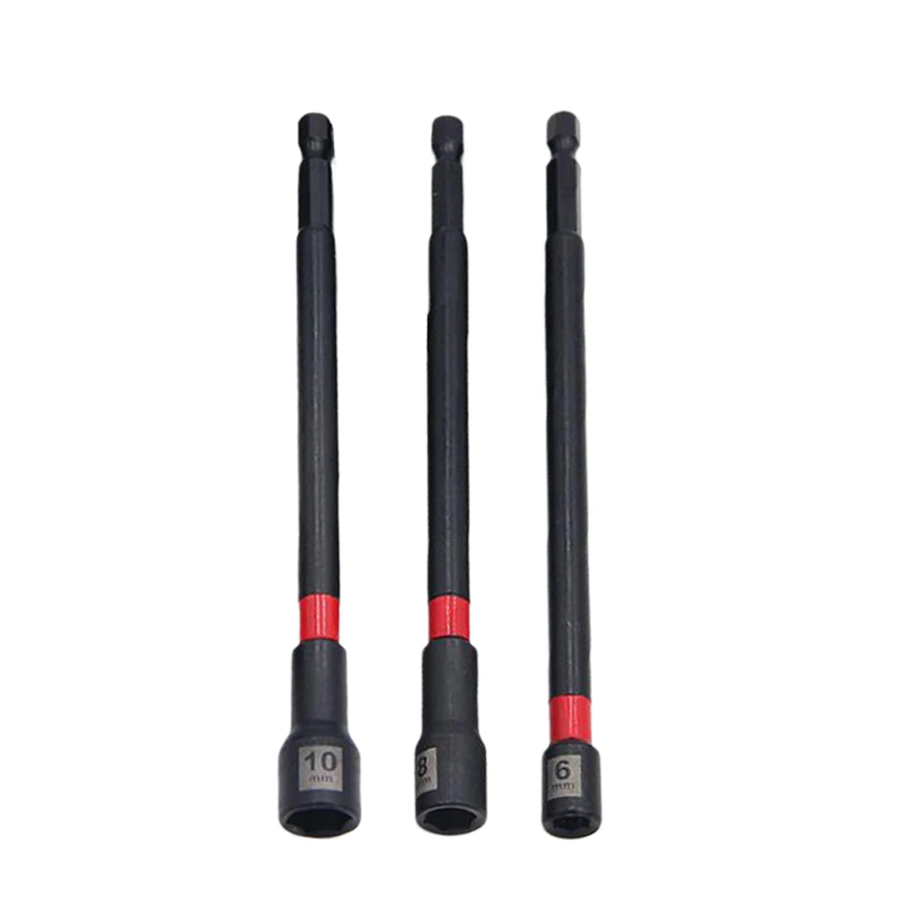 

150mm Nut Driver Kit Woodworking Tools Hex Socket Tool Magnetic Nut Driver Auto Repair Tool Oxidation Resistance