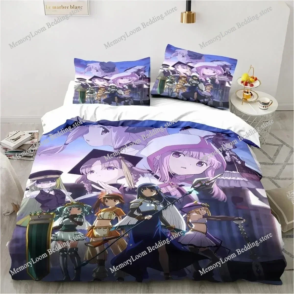 Anime Puella Magi Madoka Magica Bedding Set Duvet Cover Bed Set Quilt Cover Pillowcase Comforter king Queen Size Boys Adult