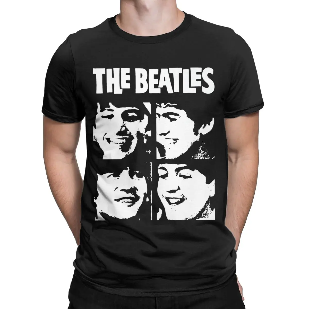 The Beatle T-Shirts for Men Creative 100% Cotton Tee Shirt Crew Neck Short Sleeve T Shirts Original Clothing