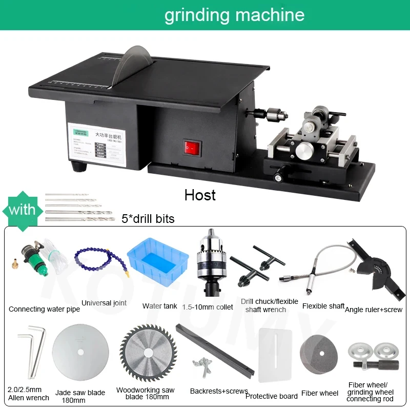 220V Jade Polishing and Cutting Machine Table Saw Bench Drill Jade Carving Grinding Machine Polishing Jade Tools