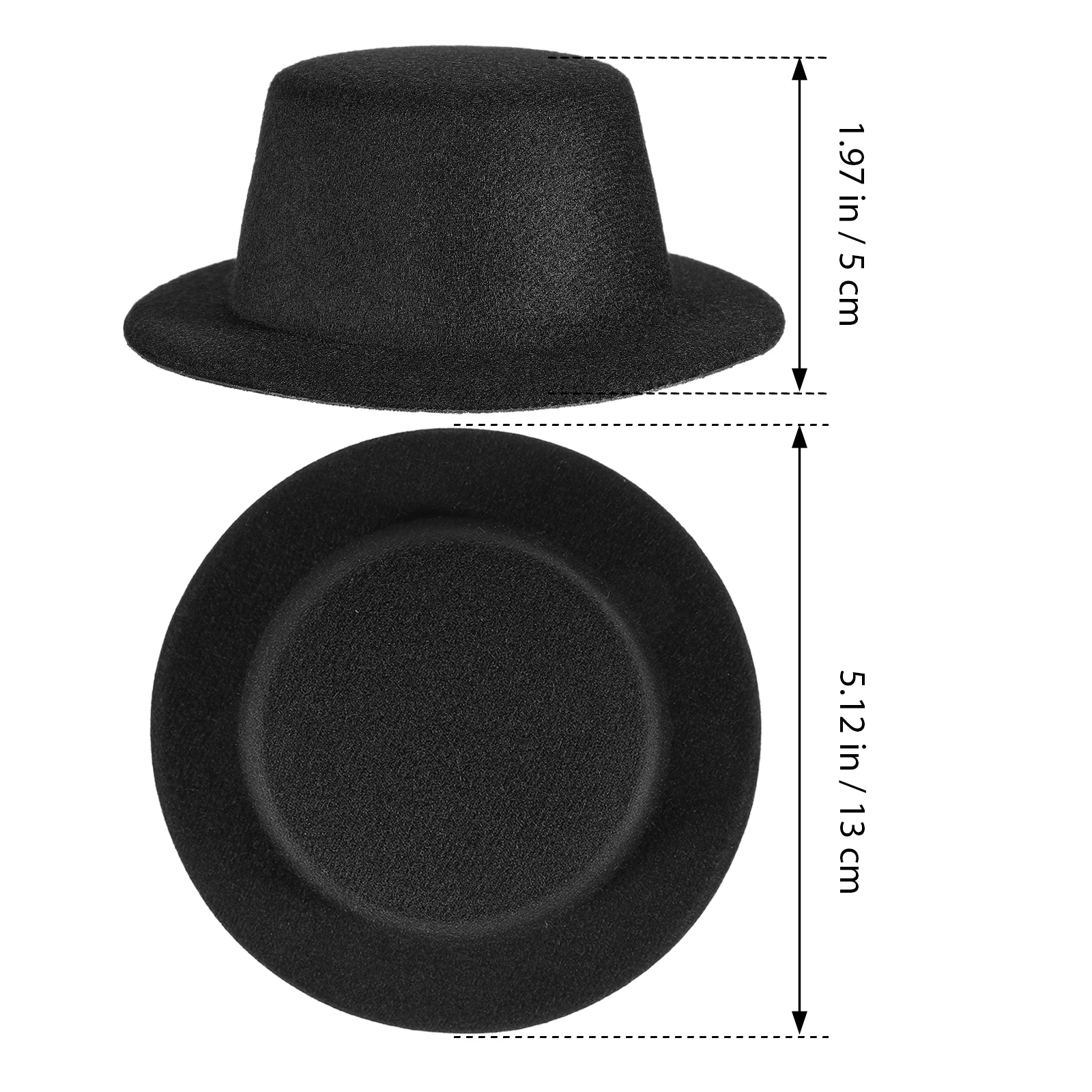 Kit de fabricación de sombreros delicados, estructura superior plana creativa, Ideal para decoración artesanal, juego de adornos de accesorios de moda, 4 Uds.