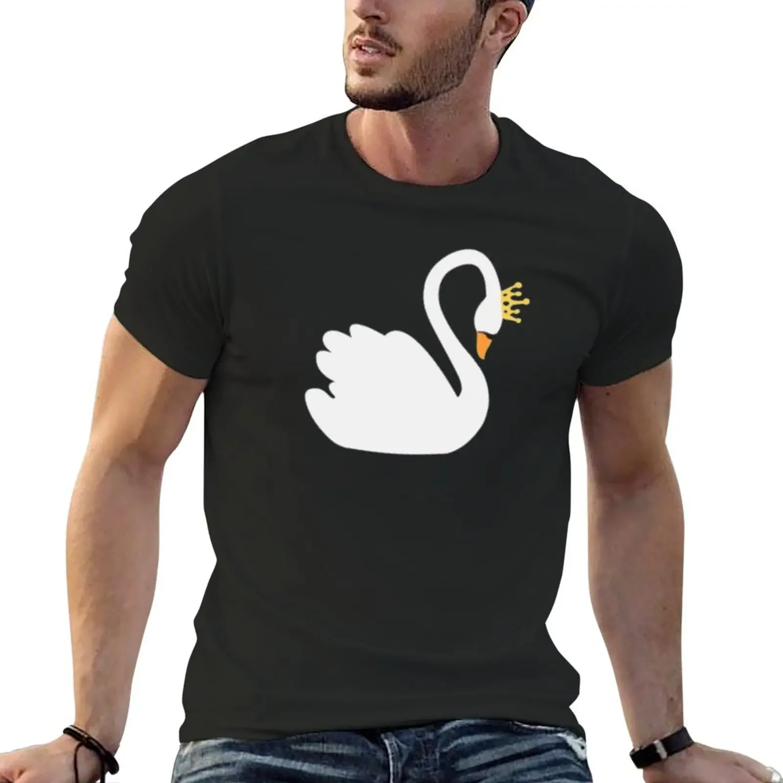 SwanQueen T-Shirt anime stuff anime clothes men workout shirt