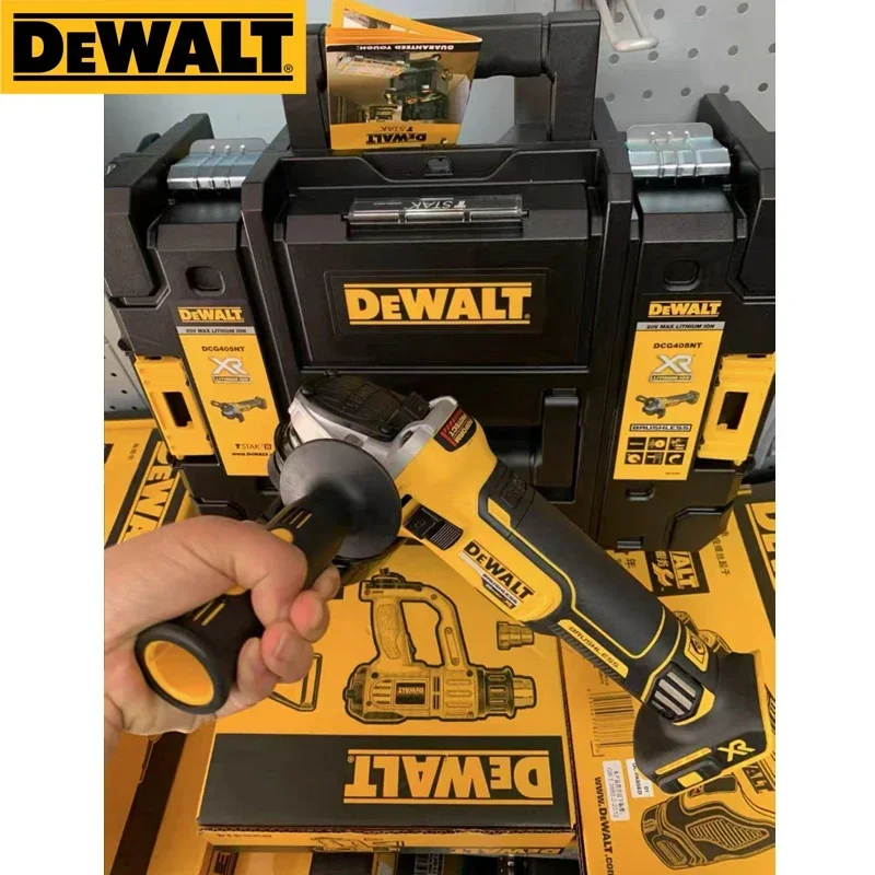 DEWALT Angle Grinder DCG405N 20V Cordless Cutting Machine Bare Tool 125mm Rechargeable Brushless Portable Polisher DCG405