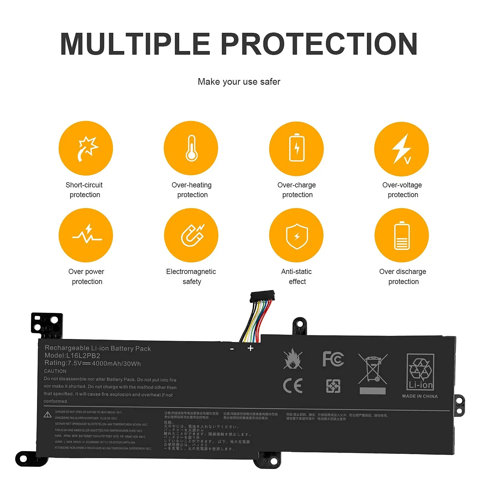 Аккумулятор L16C2PB2 L16M2PB1 для ноутбука Lenovo IdeaPad 330 аккумулятор 330-15IKB 320-15IKB 320-15AST 320-17IKB S145-15AST 320-15ABR