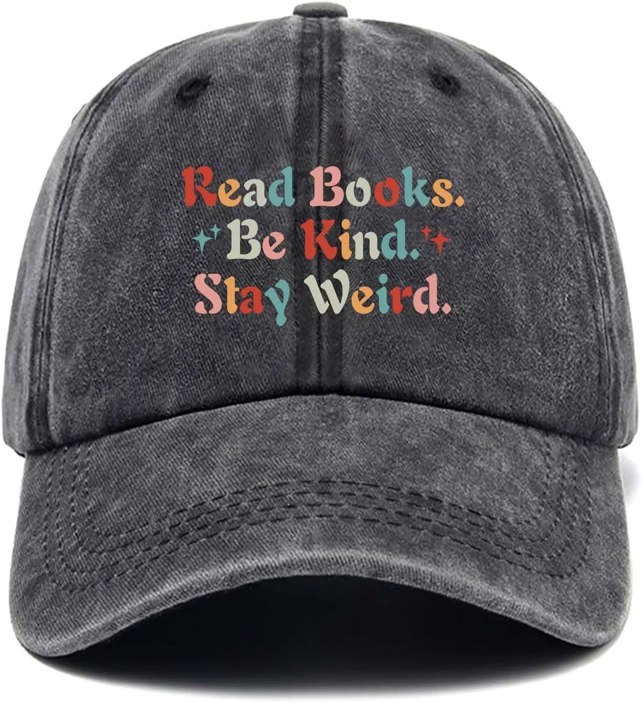 

Read Books Be Kind Stay Weird, забавные шапки, кепка для любителей книг, винтажные кепки, регулируемая хлопковая бейсболка для мужчин и женщин, черная