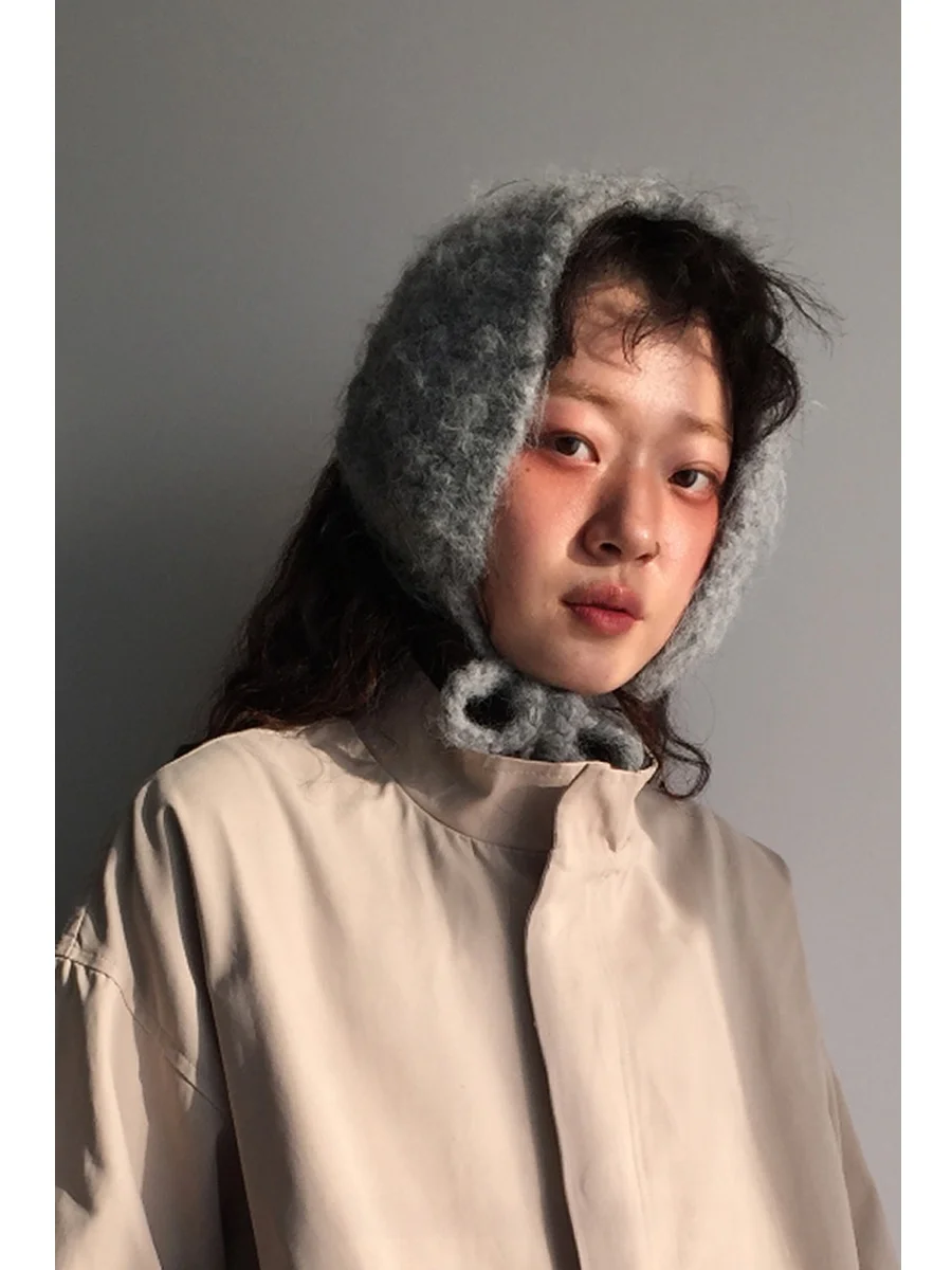 Protetores de Orelha de Inverno Tricotados para Mulheres, Favoritos dos Blogueiras, Coberturas Quentes com Laços, Almofadas d...