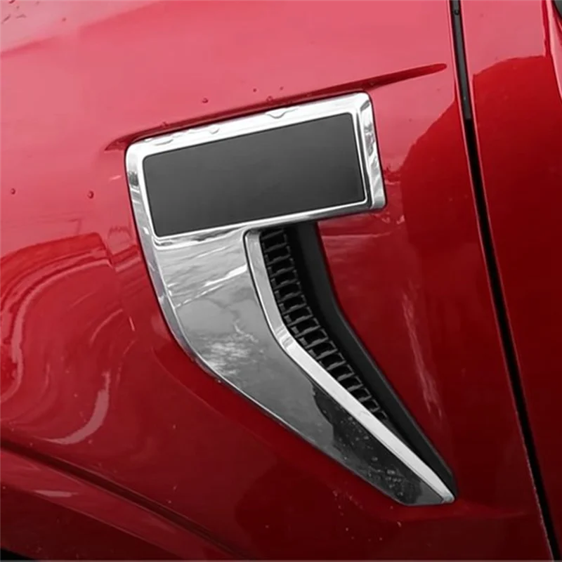 

A13Z_For Ford F150 Car Chrome Side Air Outlet Fender Grille Vents Trim