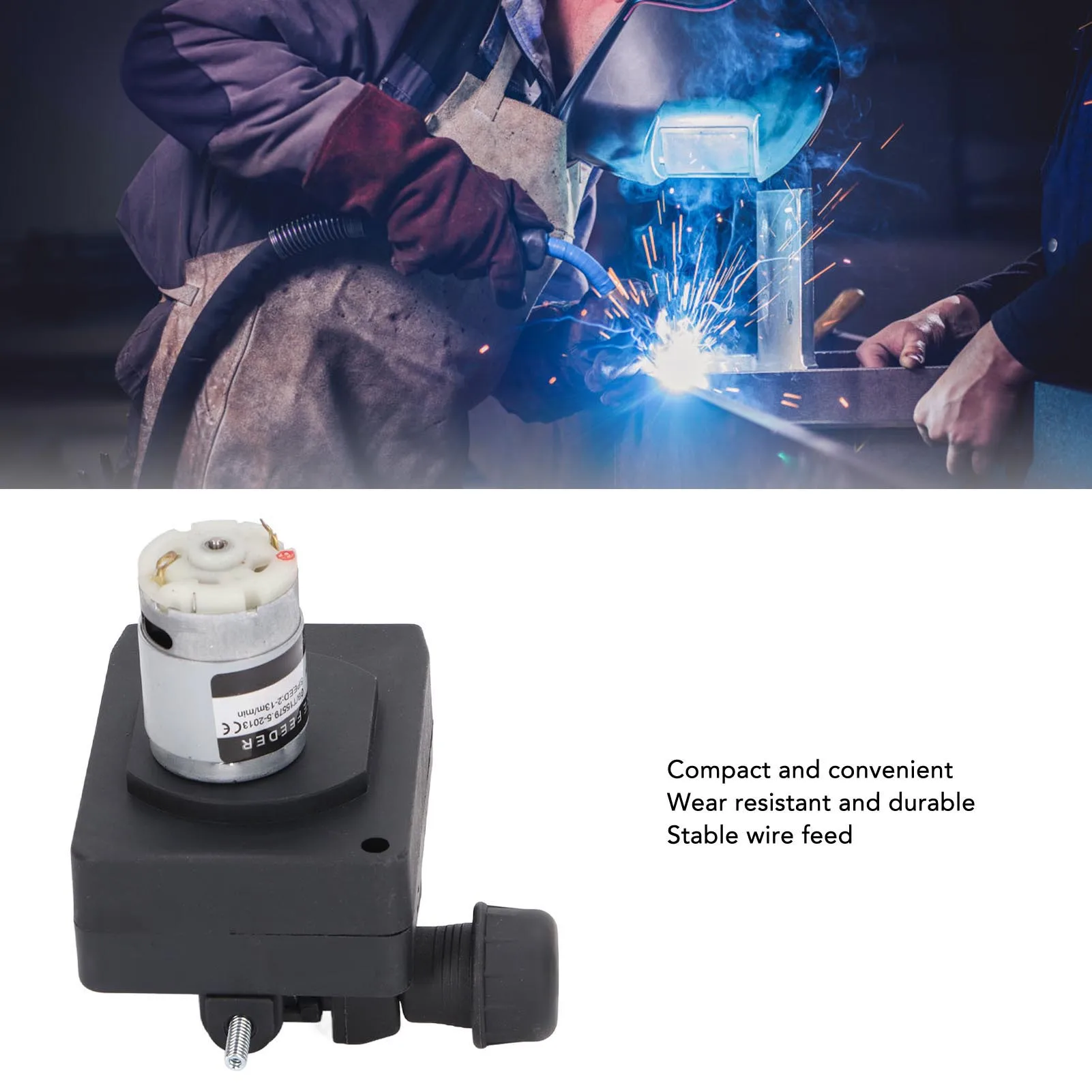 

Soldering Wire Feeder Machine Wire Feed Motor Compact Low Noise Welder Roll Wire Feed Motor Electric Welder Parts DC24V