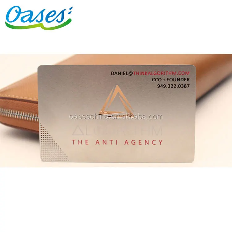 Customized query Custom Metal Plates Business Card Shape Invitation Card