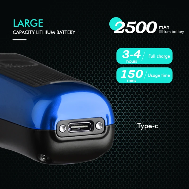 WMARK ماكينة حلاقة شعر احترافية ماكينة قص شعر حلاق ماكينة قص محرك فيكتور 10000 دورة في الدقيقة ماكينة حلاقة كهربائية للرجال NG-X1 POLAR