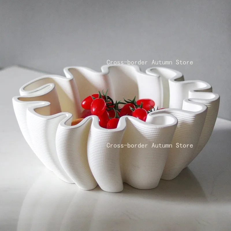 Creative and personalized large fruit plate, ornament porch model room living room home homestay hotel fruit plate jewelry