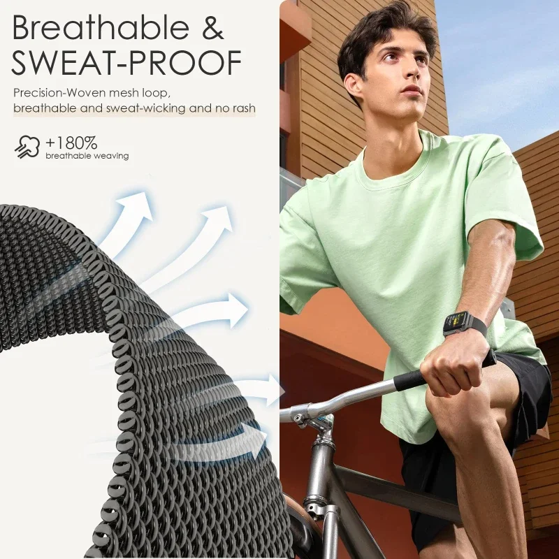 Новая миланская петля для Apple Watch 11 ремешков 45 мм 44 мм 40 мм 41 мм 42 мм 46 мм браслет iwatch series 10 8 7 6 5 4 SE 9 Ultra 2-3 49 мм