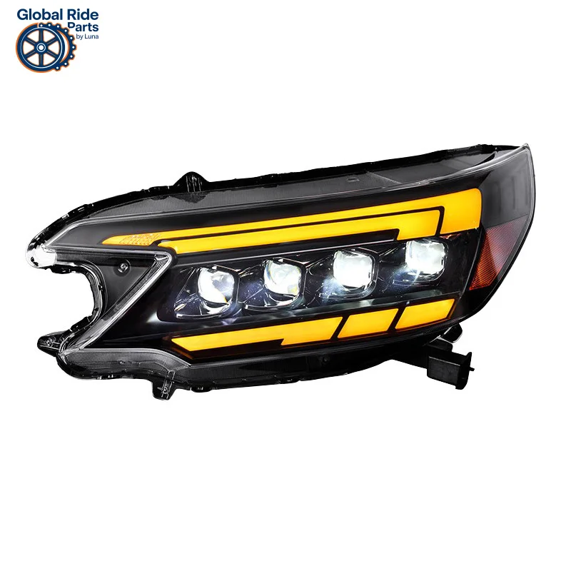 

Подходит для Honda 2012-2014 CRV фара в сборе, модифицированная светодиодная линза, дневные ходовые фары, указатель поворота