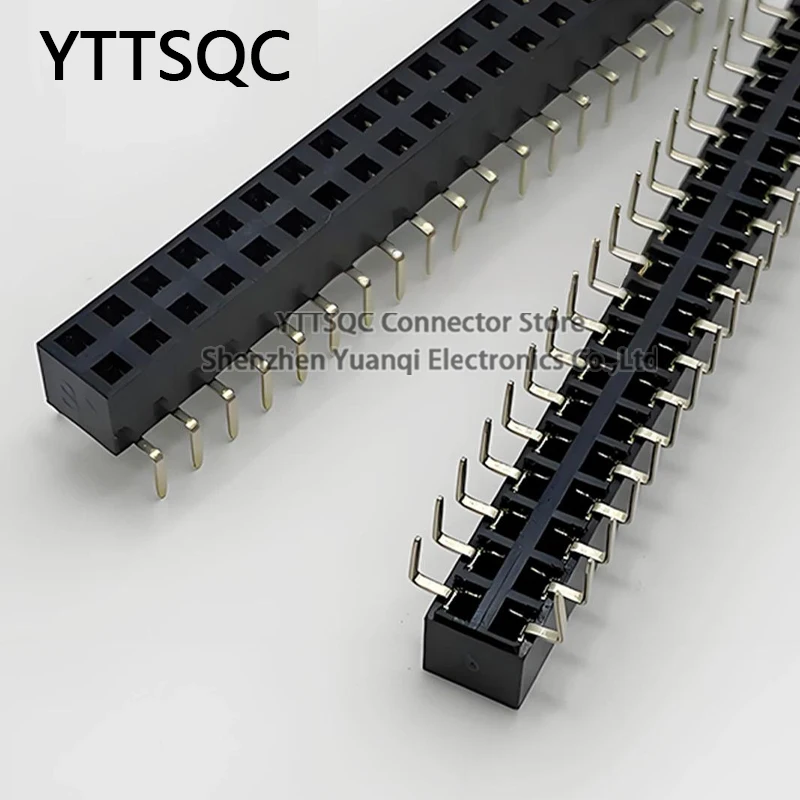 10Pcs 2.54mm Pitch Outward Plug Double Row Female 2X2P/3/4/5/6/8/10/16/20/25/30/40Pin Double Row Female PCB Connector Socket