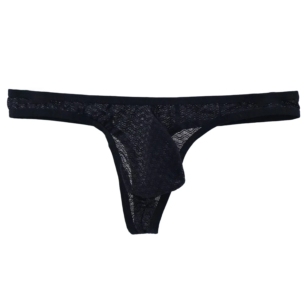 Classic Style Lace Sheer G-string 80 Polyester And 20 Spandex Applicable For Male Comfortable Fit Perfect For Home Wear