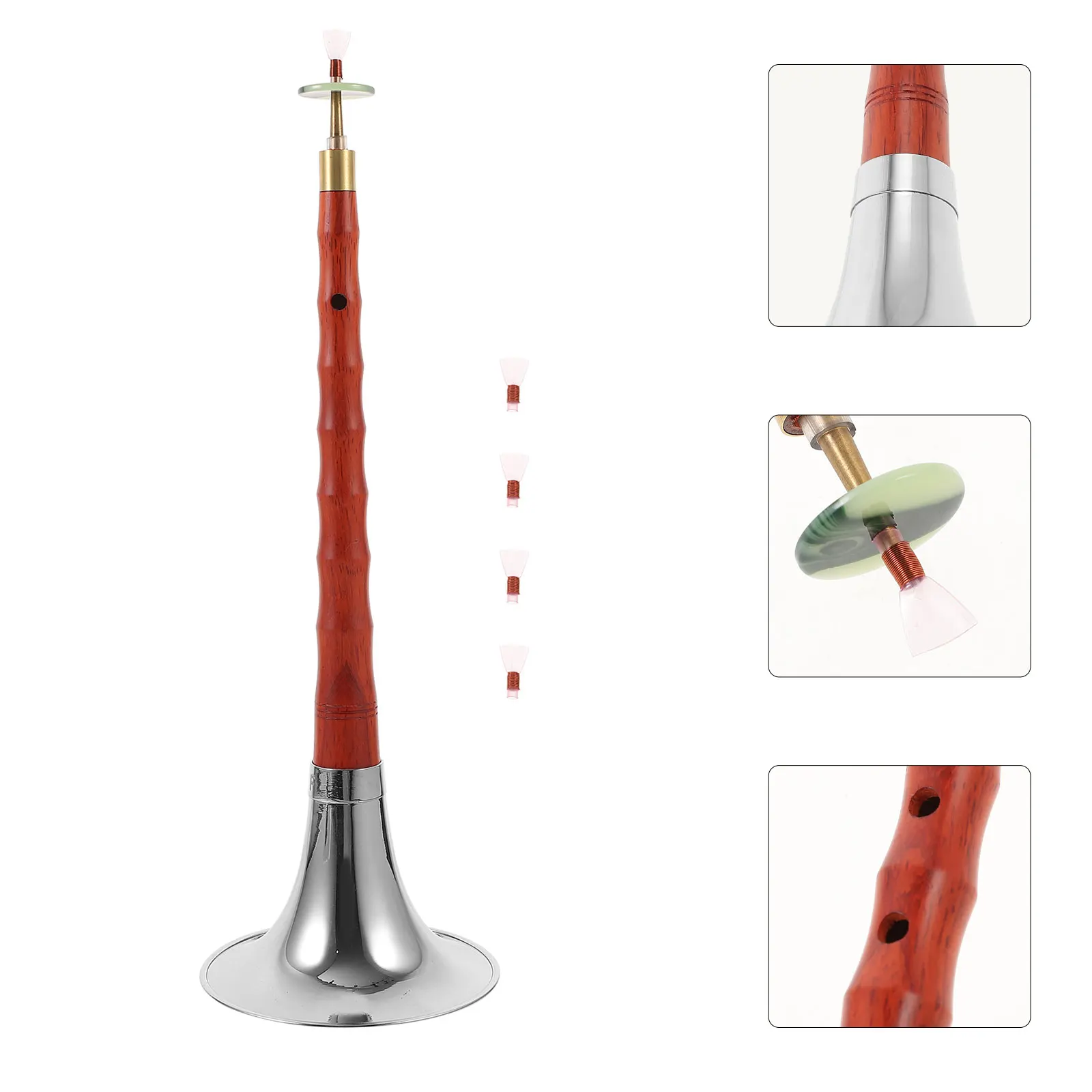 

1 set Suona Black Professional Wood Music Wind Instrument Random Chinese Suona Instrument Color Accessories