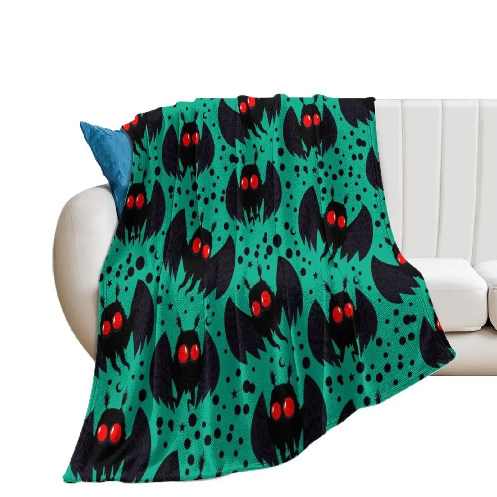 

Mothman Green Night Throw Blanket anime Flannels christmas decoration Nap Blankets