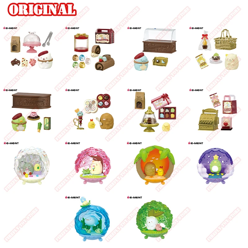 

BANDAI Original Sumikkogurashi Animation Peripheral Toys Gacha Lucky Draw Anime Action Model Figures Collection