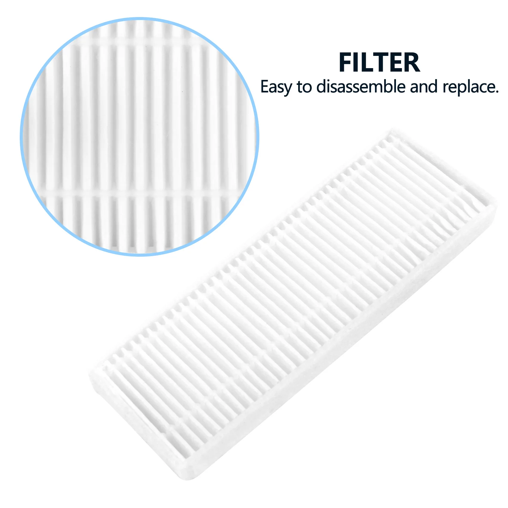 Replacement Kits for Cecotec Conga 1090 Robotic Vacuum Cleaner Accessories Hepa Filter Side Brush Roller Brush