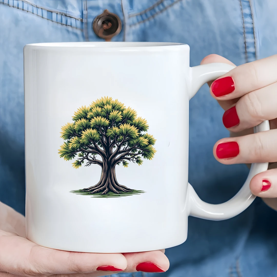 11oz Holzmaserung Tasse + Cartoon Baumstamm Tasse + Kinder Büro Tasse - Essential Weihnachtsgeschenk für die Familie