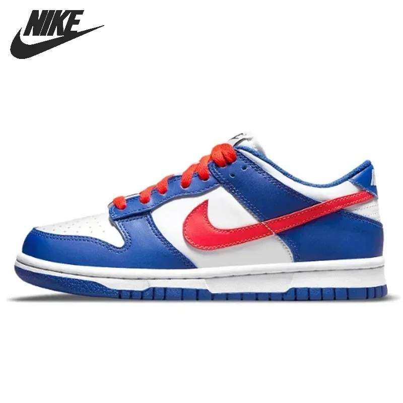 Nike-zapatillas De Skateboard Dunk Low Hommes para mujer, clásicas, Unisexe, Bleu Rouge, CW1590-104