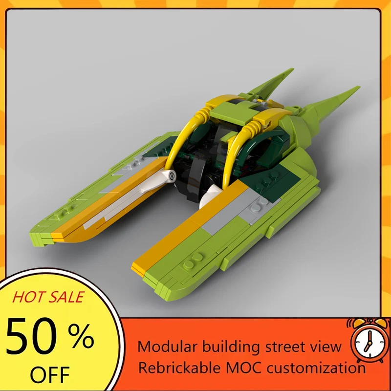 

284PCS Popular Space War Movie Model MOC Building Bricks Airspeeder Modular Technology Gifts Holiday Assemble Children Toy Suit