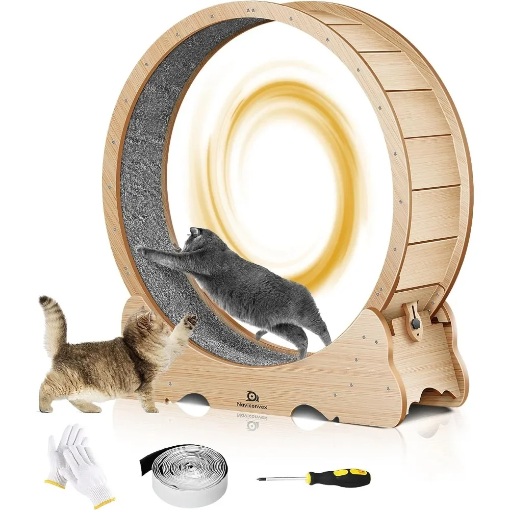 

Large Cat Treadmill Exercise Wheel Toys for Cats Stable and Quiet 38.5-inch Diameter Made of Quality Material Cats Pet Products