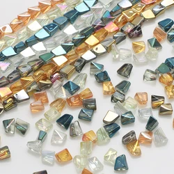 30Pcs/Lot 8mm Czech Glass Faceted Irregular Beads Color Twist Shape Glossy For Crystal Jewelry Making DIY Accessories Needlework