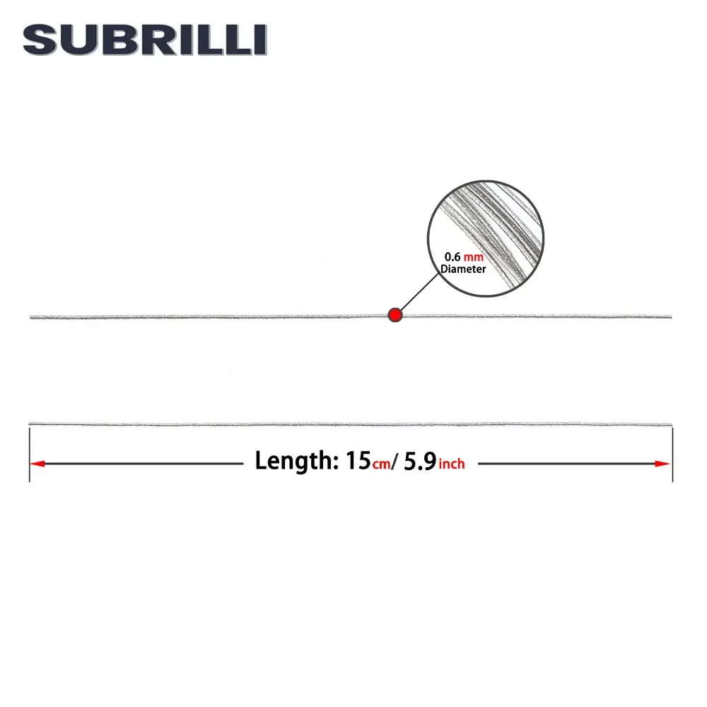 SUBRILLI 0.6mm Multi-Purpose Diamond Wire Saw Blade Diamond Electroplating Cutting Wire Cutter Jewelry For Stone Glass Metal
