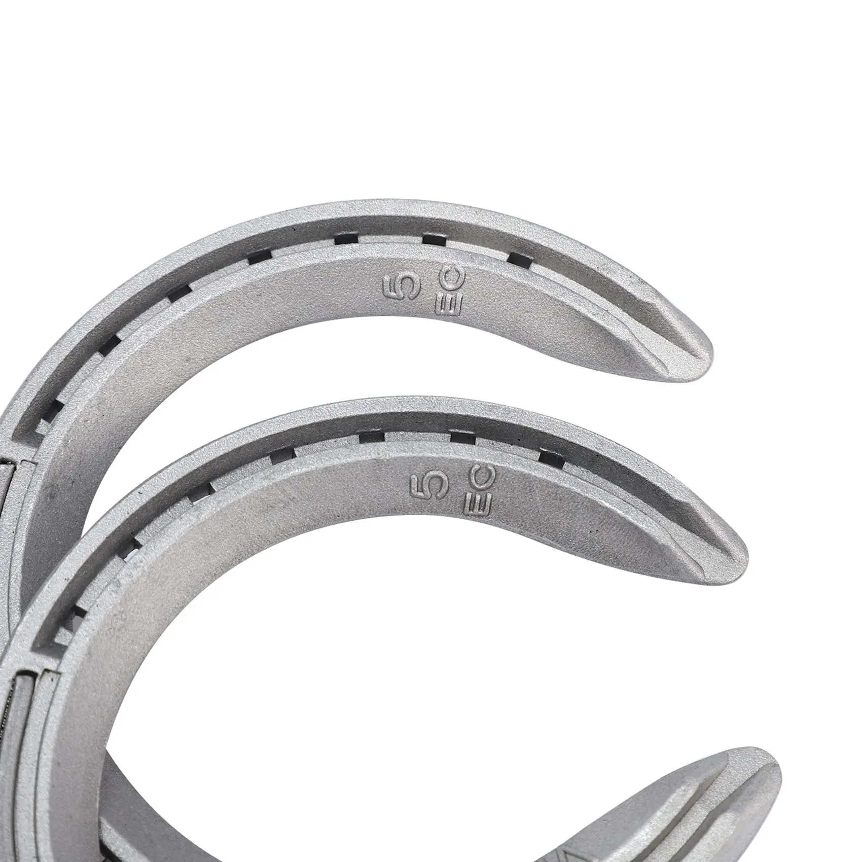 

8Pcs 5 Horse Equipment Aluminum Alloy Horseshoes 2 Front + 2 Rear Farrier Tools For Tournament Play