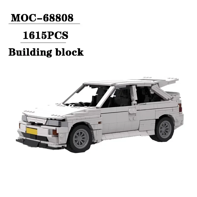 MOC-68808 Building Block Module Sports Car Model 1615 Pieces Adult Puzzle Educational Birthday Christmas Toy Gift Decoration