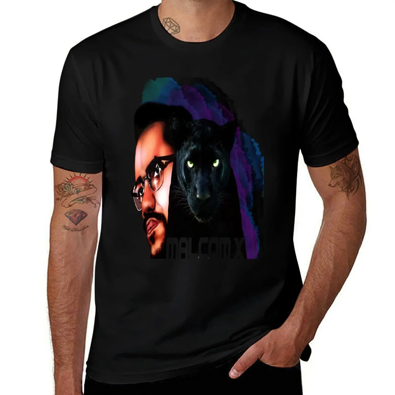 

MALCOM X T-Shirt cotton t shirts high quality t shirts for man cotton T-Shirt