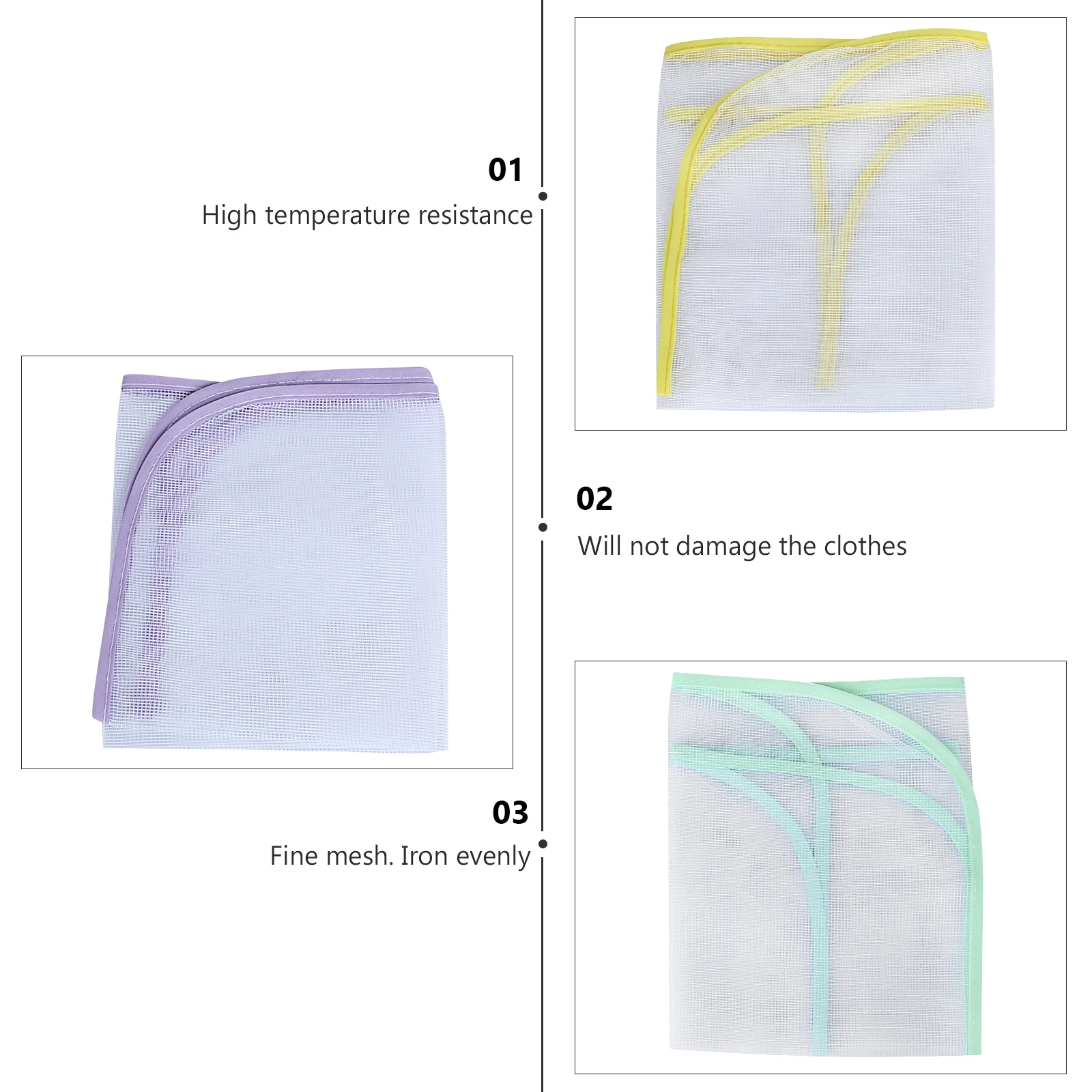 

5 Pcs Iron Pad Ironing Accessory Heat Resistant Mat Portable Insulation Polyester