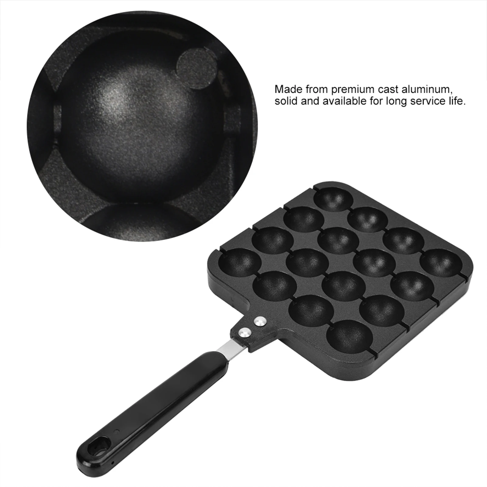 16 Holes Takoyaki Maker Non-Stick Takoyaki Grill Pan Plate Maruko Baking Forms Mold Pan Octopus Baking Machine Kitchenware